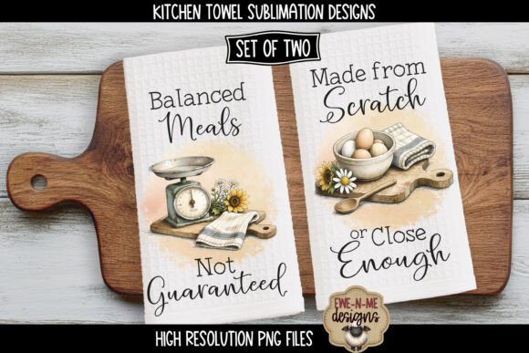 Download Funny Kitchen Towels - Sublimation PNG - Towels Collection