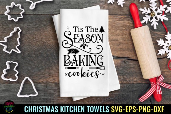 Download Christmas Kitchen Towel SVG I Tea Towels - Towels Collection